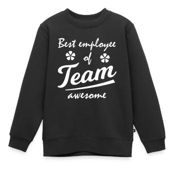 Best Employee Team Awesome - Kinder Premium Organic Sweatshirt - Schwarz - Vorne - AI Model Kid Female (0cm)