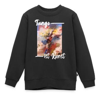 Tango ist Kunst - Kinder Premium Organic Sweatshirt - Schwarz - Vorne - AI Model Kid Female (0cm)