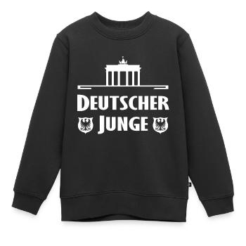 Historische Berliner Silhouette - Kinder Premium Organic Sweatshirt - Schwarz - Vorne - AI Model Kid Female (0cm)