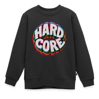 Hardcore Rainbow - Sweat Premium enfant bio - noir - Devant - AI Model Kid Female (0cm)