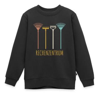 Gärtner Hobbygärtner Rechenzentrum - Kinder Premium Organic Sweatshirt - Schwarz - Vorne - AI Model Kid Female (0cm)