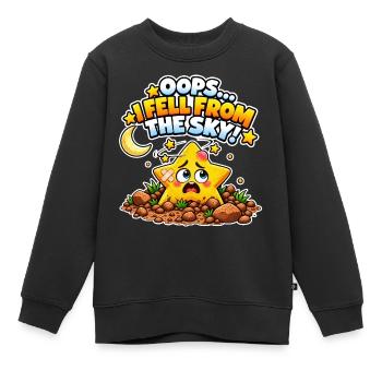Süßer Stern fiel vom Sky Kids T-Shirt - Kinder Premium Organic Sweatshirt - Schwarz - Vorne - AI Model Kid Female (0cm)