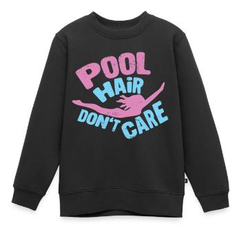Nageurs Natation 50 mètres piste Brasse - Sweat Premium enfant bio - noir - Devant - AI Model Kid Female (0cm)
