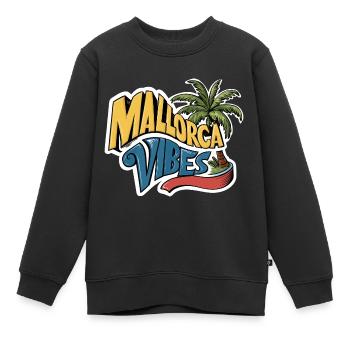 mallorca vibes 2024 - Kinder Premium Organic Sweatshirt - Schwarz - Vorne - AI Model Kid Female (0cm)