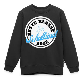 Erste Klasse Schulkind 2022 - Kinder Premium Organic Sweatshirt - Schwarz - Vorne - AI Model Kid Female (0cm)