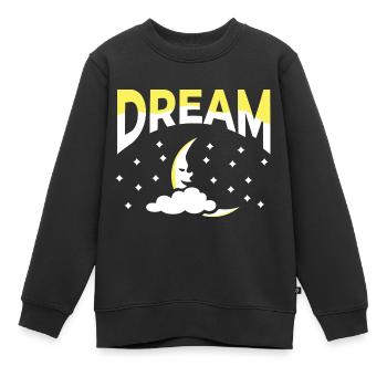 Traum Traumleben Lebe deinen Traum - Kinder Premium Organic Sweatshirt - Schwarz - Vorne - AI Model Kid Female (0cm)