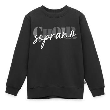 Choir Soprano singer - Kinder Premium Organic Sweatshirt - Schwarz - Vorne - AI Model Kid Female (0cm)