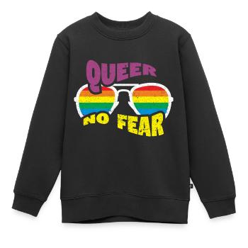 Gay Homosexuell Schwul Lespisch LGBT - Kinder Premium Organic Sweatshirt - Schwarz - Vorne - AI Model Kid Female (0cm)