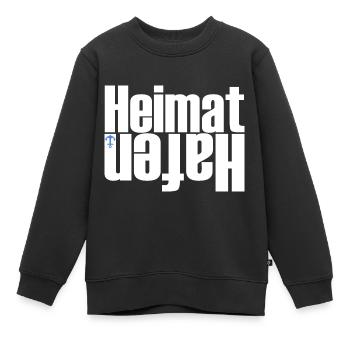 heimat hafen geschenkidee - Kinder Premium Organic Sweatshirt - Schwarz - Vorne - AI Model Kid Female (0cm)