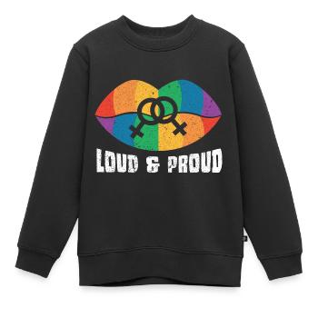Gay Homosexuell Schwul Lespisch LGBT - Kinder Premium Organic Sweatshirt - Schwarz - Vorne - AI Model Kid Female (0cm)