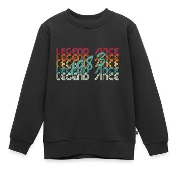 legend since 1983 awsome since 1983 - Kinder Premium Organic Sweatshirt - Schwarz - Vorne - AI Model Kid Female (0cm)
