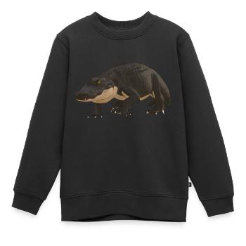 Alligator - Kinder Premium Organic Sweatshirt - Schwarz - Vorne - AI Model Kid Female (0cm)