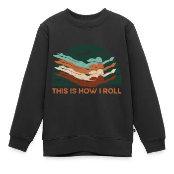 Nageurs Natation 50 mètres piste Brasse - Sweat Premium enfant bio - noir - Devant - AI Model Kid Female (0cm)