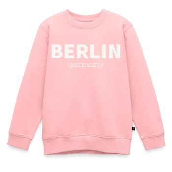 BERLIN - Sweat Premium enfant bio - rose - Devant - AI Model Kid Female (0cm)