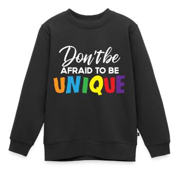 Développement unique de la personnalité unique - Sweat Premium enfant bio - noir - Devant - AI Model Kid Female (0cm)