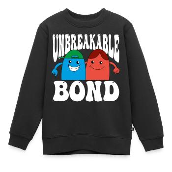 Meilleurs amis Meilleurs bourgeons Meilleur ami - Sweat Premium enfant bio - noir - Devant - AI Model Kid Female (0cm)