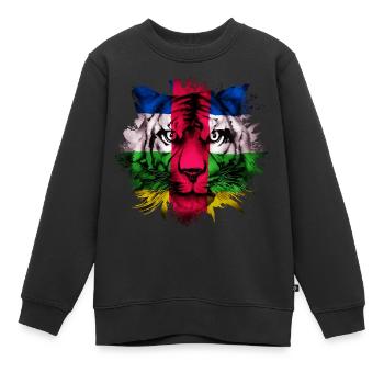 Zentralafrikanische Republik - Kinder Premium Organic Sweatshirt - Schwarz - Vorne - AI Model Kid Female (0cm)