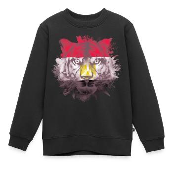 Égypte - Sweat Premium enfant bio - noir - Devant - AI Model Kid Female (0cm)