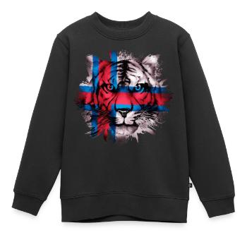 Färöer Inseln - Kinder Premium Organic Sweatshirt - Schwarz - Vorne - AI Model Kid Female (0cm)