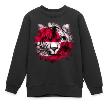 Groenland - Sweat Premium enfant bio - noir - Devant - AI Model Kid Female (0cm)
