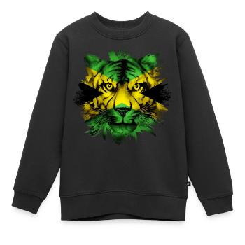 Jamaïque - Sweat Premium enfant bio - noir - Devant - AI Model Kid Female (0cm)