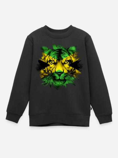 Jamaika - Kinder Premium Organic Sweatshirt - Schwarz