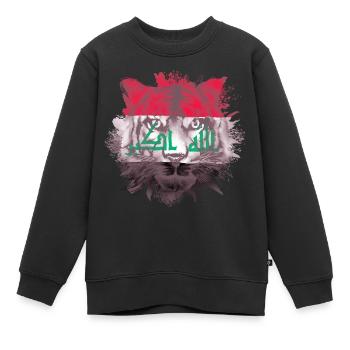 Irak - Kinder Premium Organic Sweatshirt - Schwarz - Vorne - AI Model Kid Female (0cm)