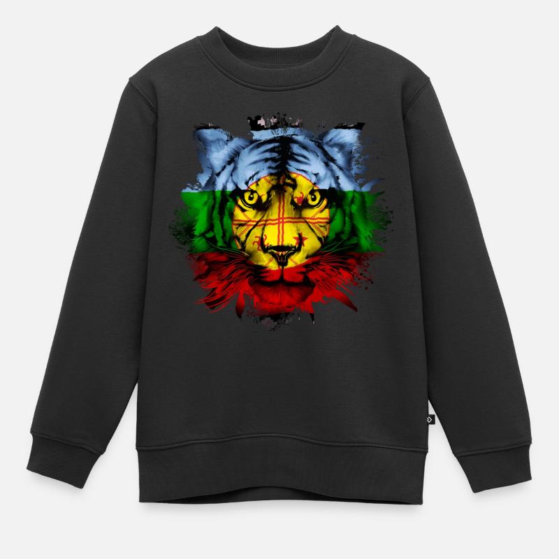 Mapuche - Sweat Premium enfant bio - noir