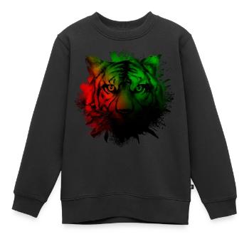 Martinique - Sweat Premium enfant bio - noir - Devant - AI Model Kid Female (0cm)