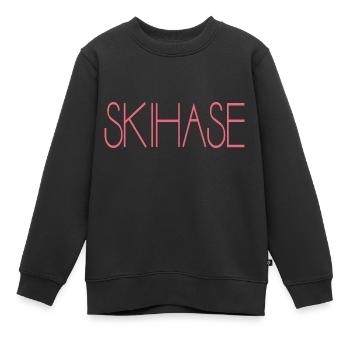 Skihase - Kinder Premium Organic Sweatshirt - Schwarz - Vorne - AI Model Kid Female (0cm)