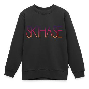 Skihase - Kinder Premium Organic Sweatshirt - Schwarz - Vorne - AI Model Kid Female (0cm)