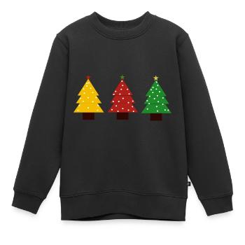 Nordmanntanne Nordmann-Tanne Tanne Weihnachtsbäume - Kinder Premium Organic Sweatshirt - Schwarz - Vorne - AI Model Kid Female (0cm)