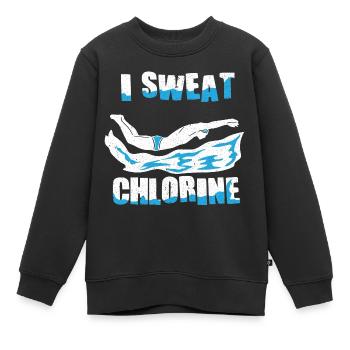 Nageurs Natation 50 mètres piste Brasse - Sweat Premium enfant bio - noir - Devant - AI Model Kid Female (0cm)