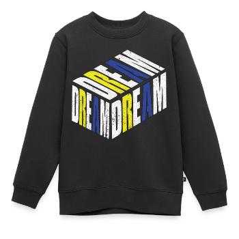 Traum Traumleben Lebe deinen Traum - Kinder Premium Organic Sweatshirt - Schwarz - Vorne - AI Model Kid Female (0cm)
