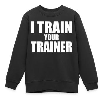 I train your trainer - Kinder Premium Organic Sweatshirt - Schwarz - Vorne - AI Model Kid Female (0cm)