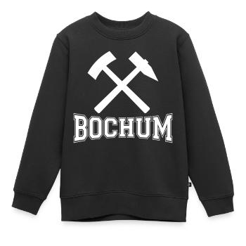 Bochum - Kinder Premium Organic Sweatshirt - Schwarz - Vorne - AI Model Kid Female (0cm)