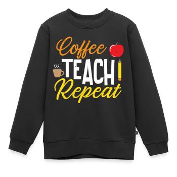 Lehrer Lehrerin Grundschulleher Oberschullehrer - Kinder Premium Organic Sweatshirt - Schwarz - Vorne - AI Model Kid Female (0cm)