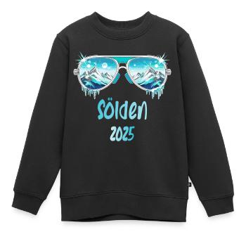 Sölden 2025 - Kinder Premium Organic Sweatshirt - Schwarz - Vorne - AI Model Kid Female (0cm)