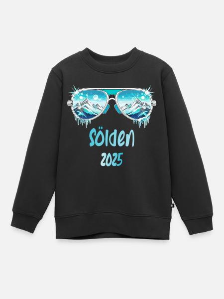 Sölden 2025 - Kinder Premium Organic Sweatshirt - Schwarz