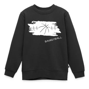 Basketball basketball Streetball - Kinder Premium Organic Sweatshirt - Schwarz - Vorne - AI Model Kid Female (0cm)