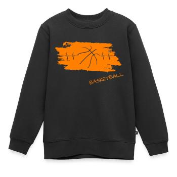 Basketball basketball Streetball - Kinder Premium Organic Sweatshirt - Schwarz - Vorne - AI Model Kid Female (0cm)