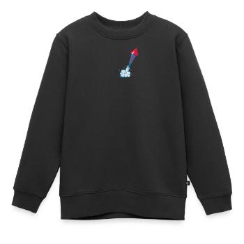 Le feu d'artifice - Sweat Premium enfant bio - noir - Devant - AI Model Kid Female (0cm)