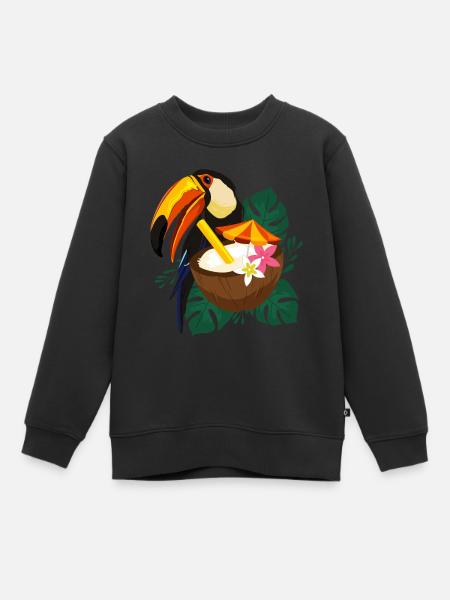 Toucan Summer - affiche - Sweat Premium enfant bio - noir