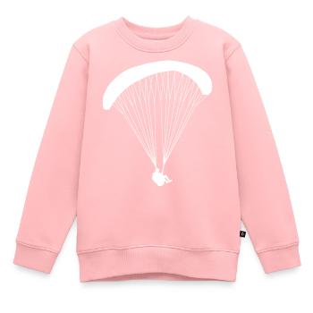 Gleitschirm - Kinder Premium Organic Sweatshirt - Rosa - Vorne - AI Model Kid Female (0cm)