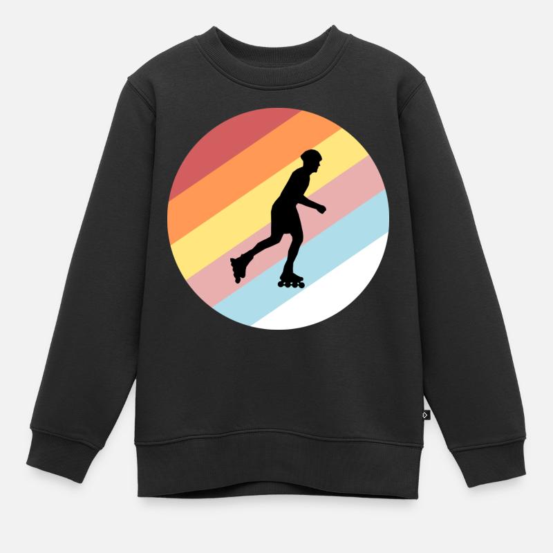 Inline skating - Kids Premium Organic Sweatshirt - black