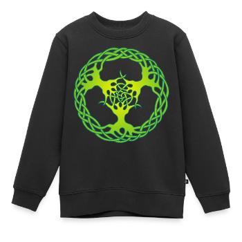 Links zur Natur - Kinder Premium Organic Sweatshirt - Schwarz - Vorne - AI Model Kid Female (0cm)