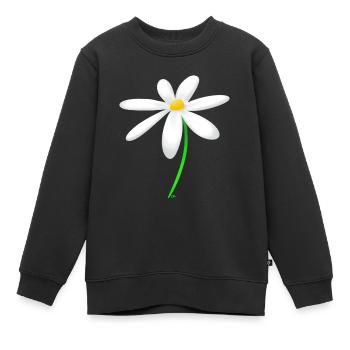 Marguerite Blume - Sweat Premium enfant bio - noir - Devant - AI Model Kid Female (0cm)