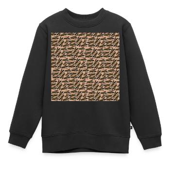 Beaucoup de guêpes - Sweat Premium enfant bio - noir - Devant - AI Model Kid Female (0cm)