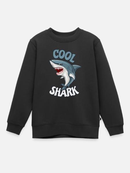 Requins cool animaux marins océan cool requin - Sweat Premium enfant bio - noir