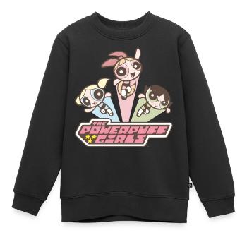 Les Supers Nanas Vintage - Sweat Premium enfant bio - noir - Devant - AI Model Kid Female (0cm)